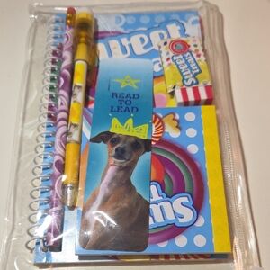 Scholastic Blue and Yellow Kids Stationery Set